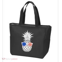 USA Pineapple With Sunglasses Tote Bag thumb 3