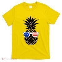 USA Pineapple With Sunglasses T-Shirt thumb 0