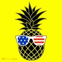 USA Pineapple With Sunglasses Baby Bodysuit thumb 2