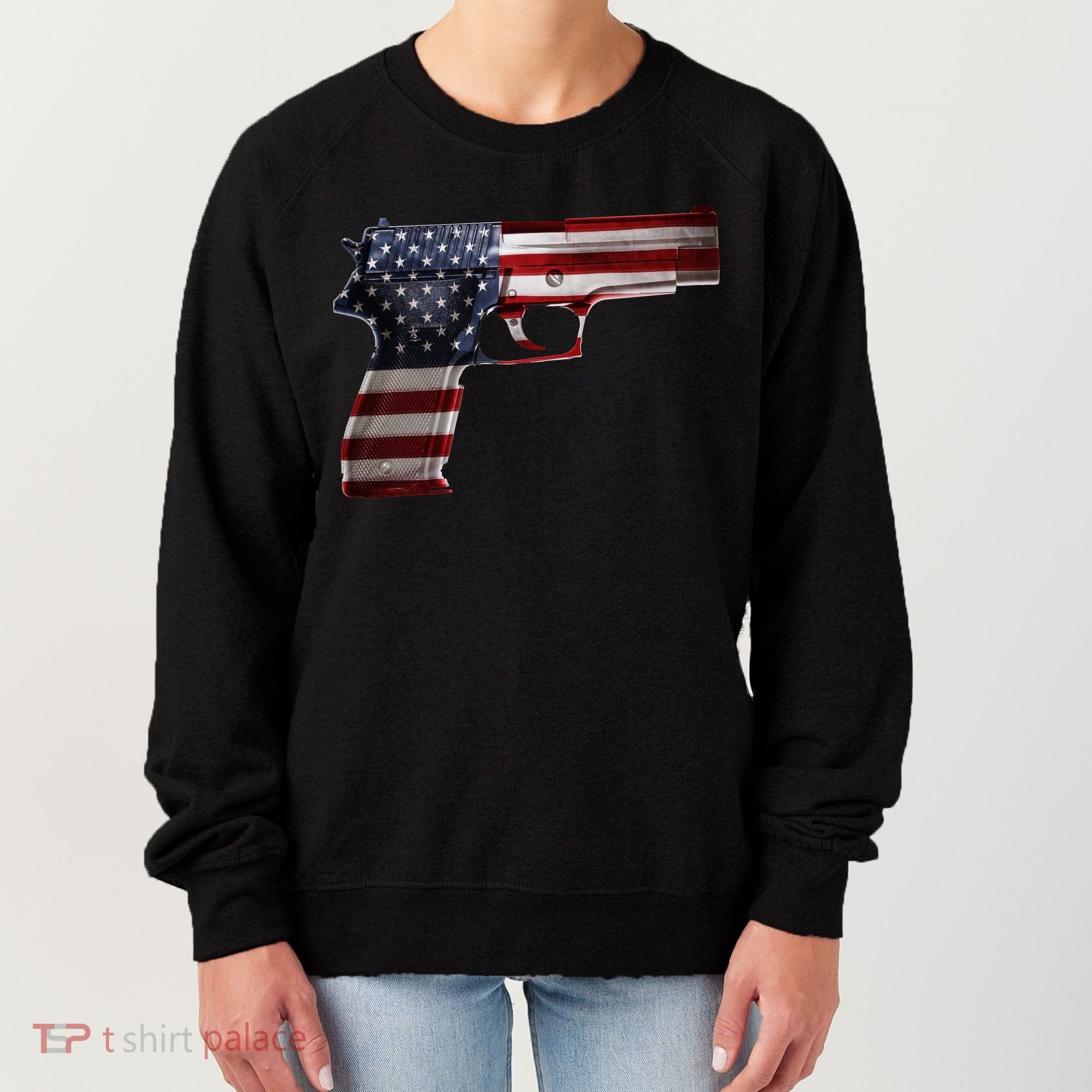 USA Pistol Gun Women's Sweatshirt