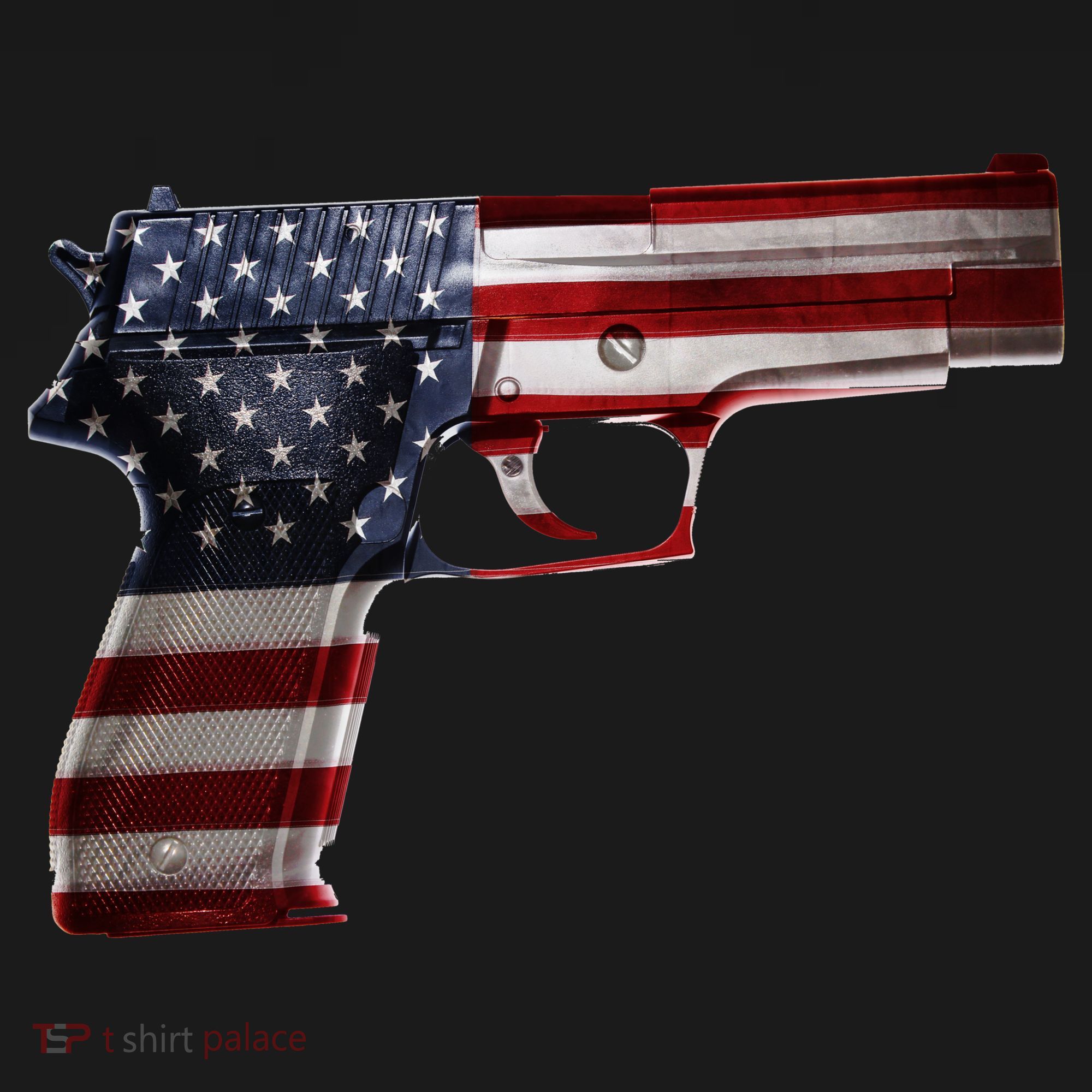 USA Pistol Gun USA-Made Doggie Bandana