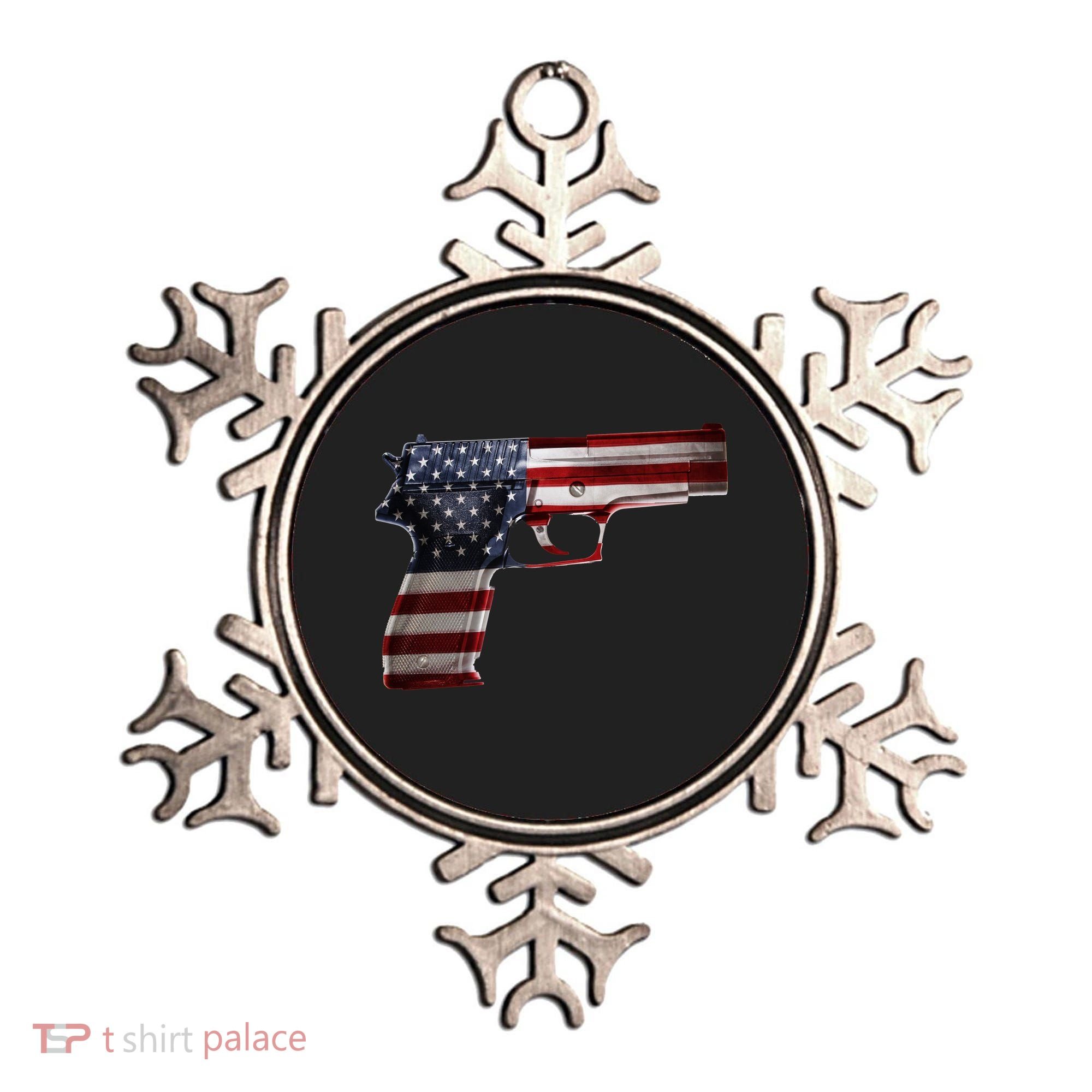 USA Pistol Gun Ornament