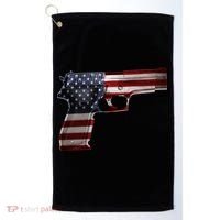 USA Pistol Gun Golf Towel thumb 0