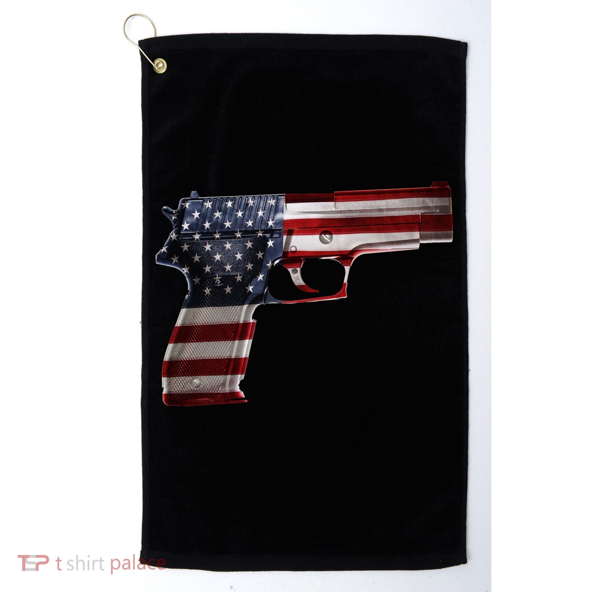 USA Pistol Gun Golf Towel