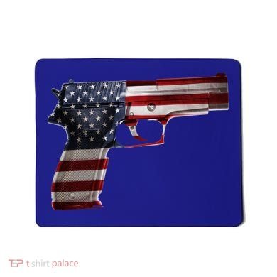 USA Pistol Gun Mousepad