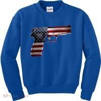 USA Pistol Gun Kids Sweatshirt thumb 0