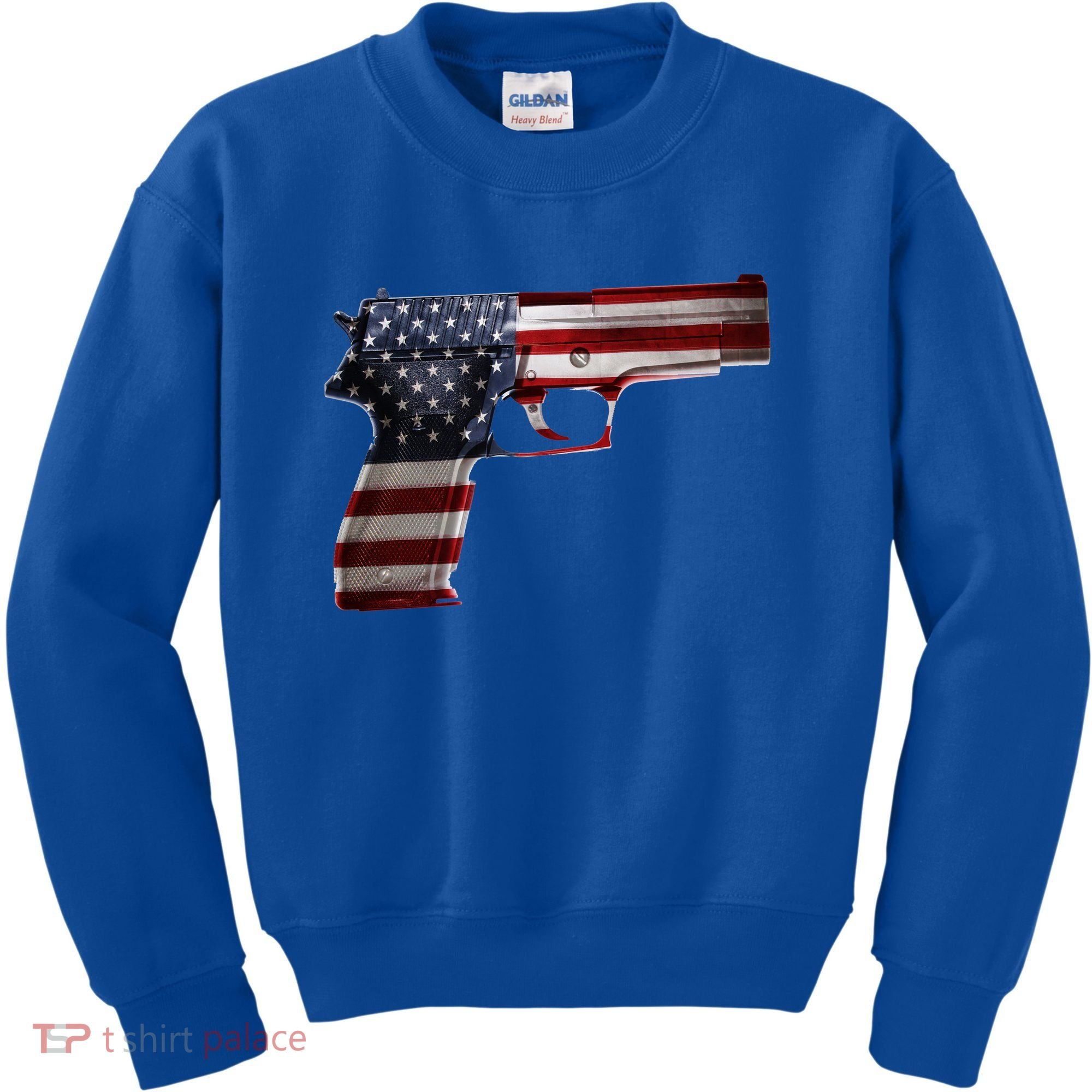 USA Pistol Gun Kids Sweatshirt