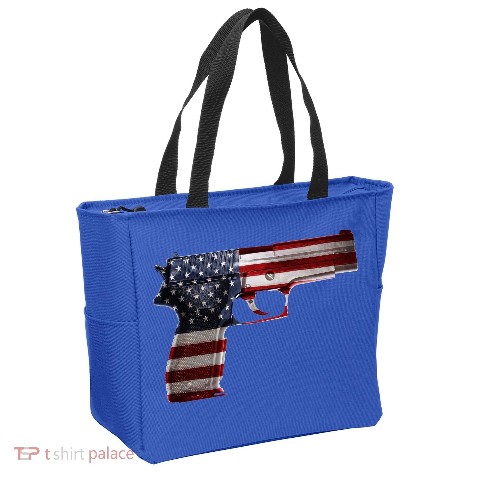 USA Pistol Gun Tote Bag