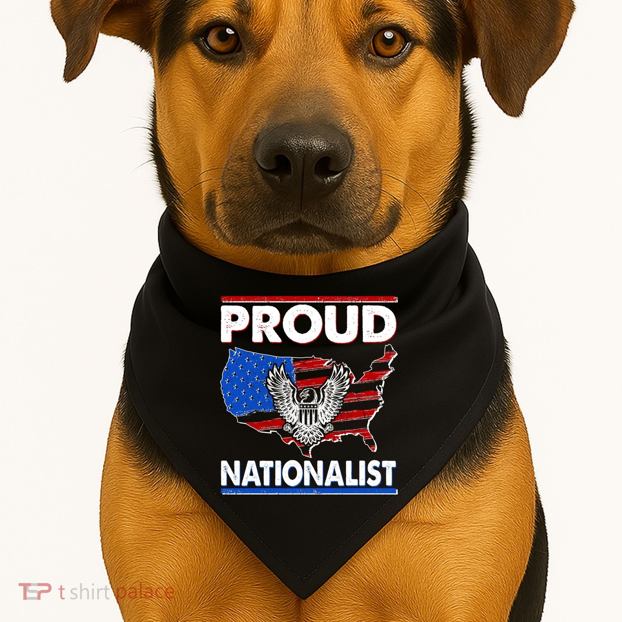 USA Proud Nationalist  USA-Made Doggie Bandana