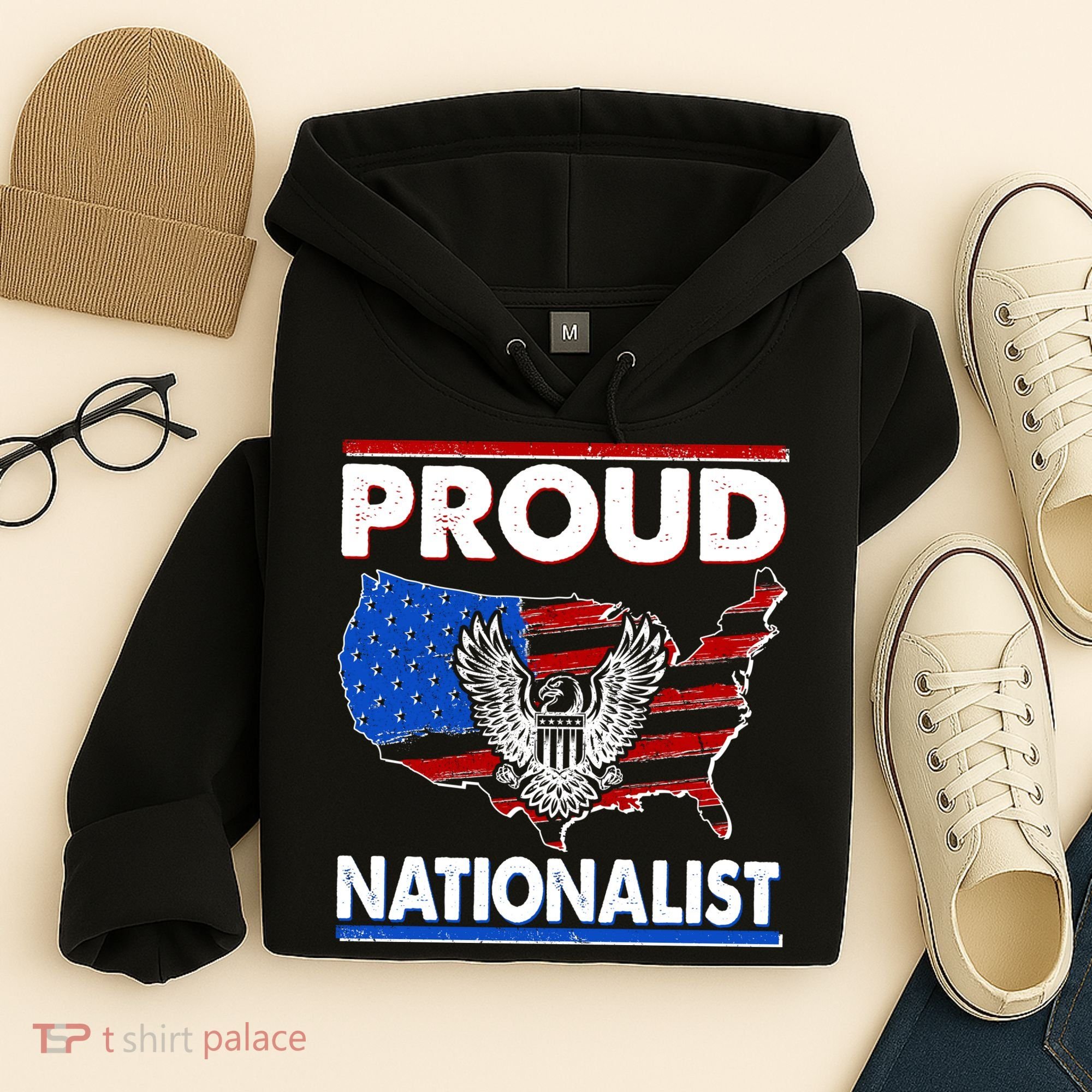 USA Proud Nationalist  Hoodie