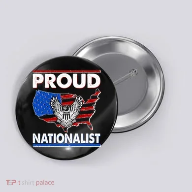 USA Proud Nationalist  Button