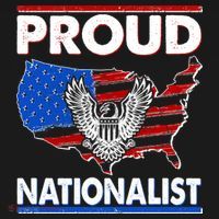 USA Proud Nationalist  Button thumb 1