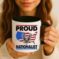 USA Proud Nationalist  Coffee Mug thumb 3