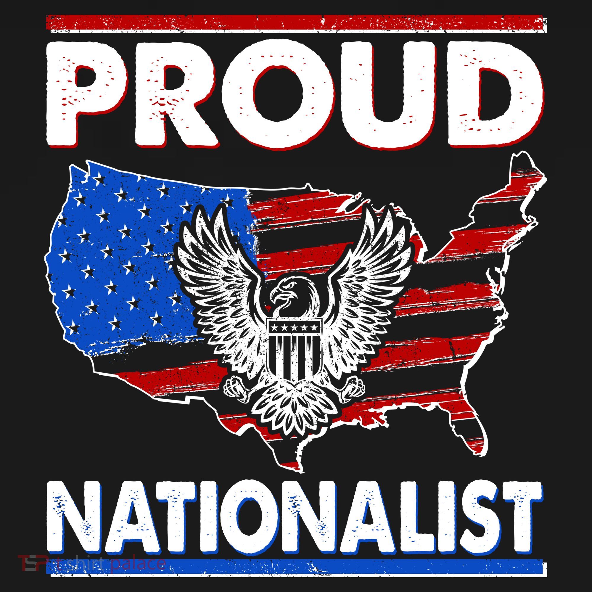 USA Proud Nationalist  Mousepad