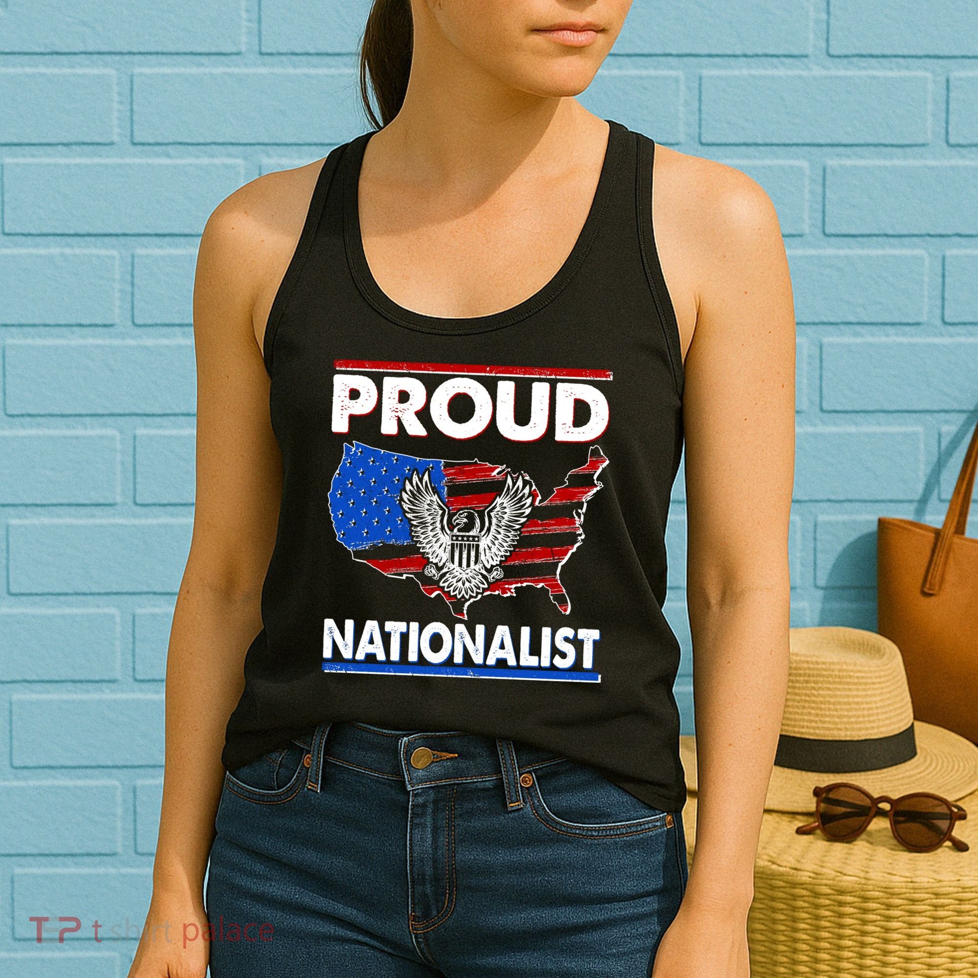 USA Proud Nationalist  Women's Tank Top
