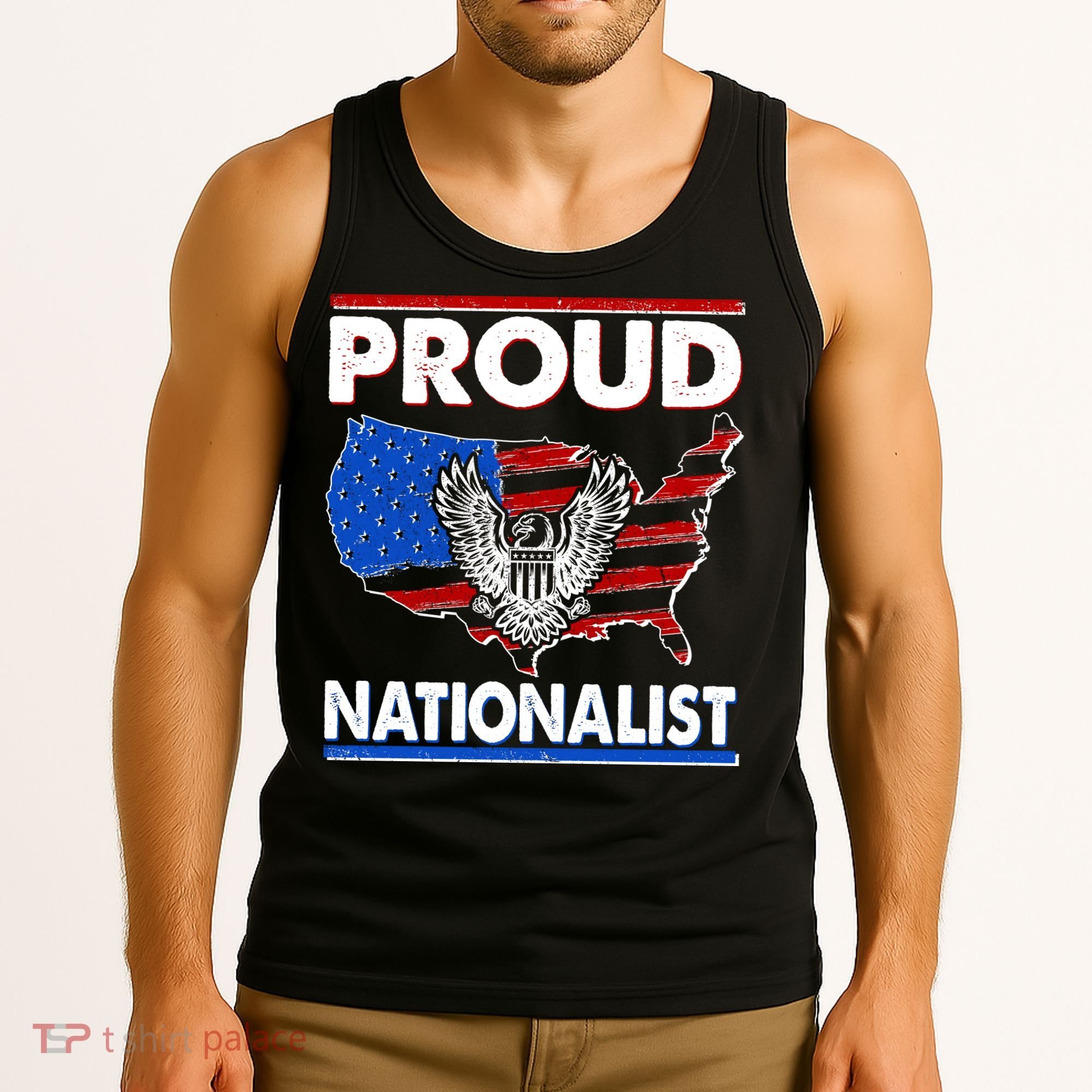 USA Proud Nationalist  Tank Top