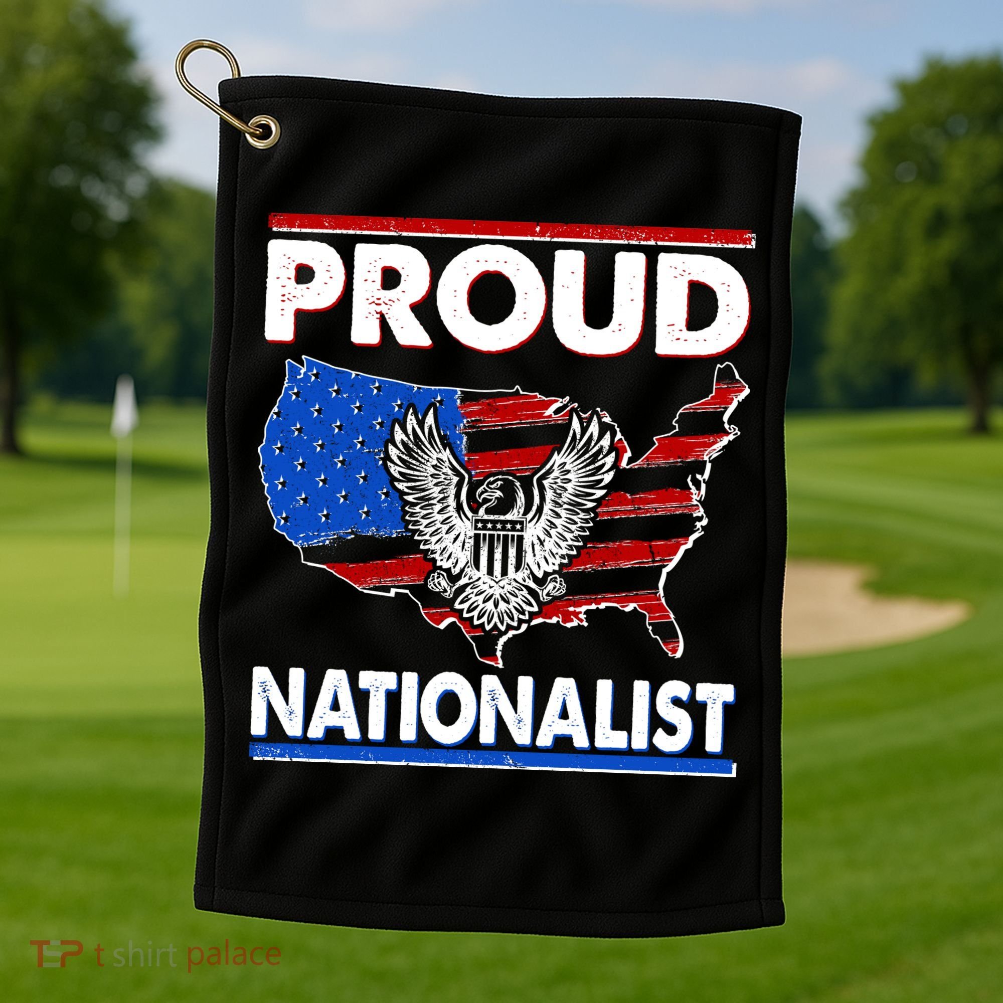 USA Proud Nationalist  Golf Towel