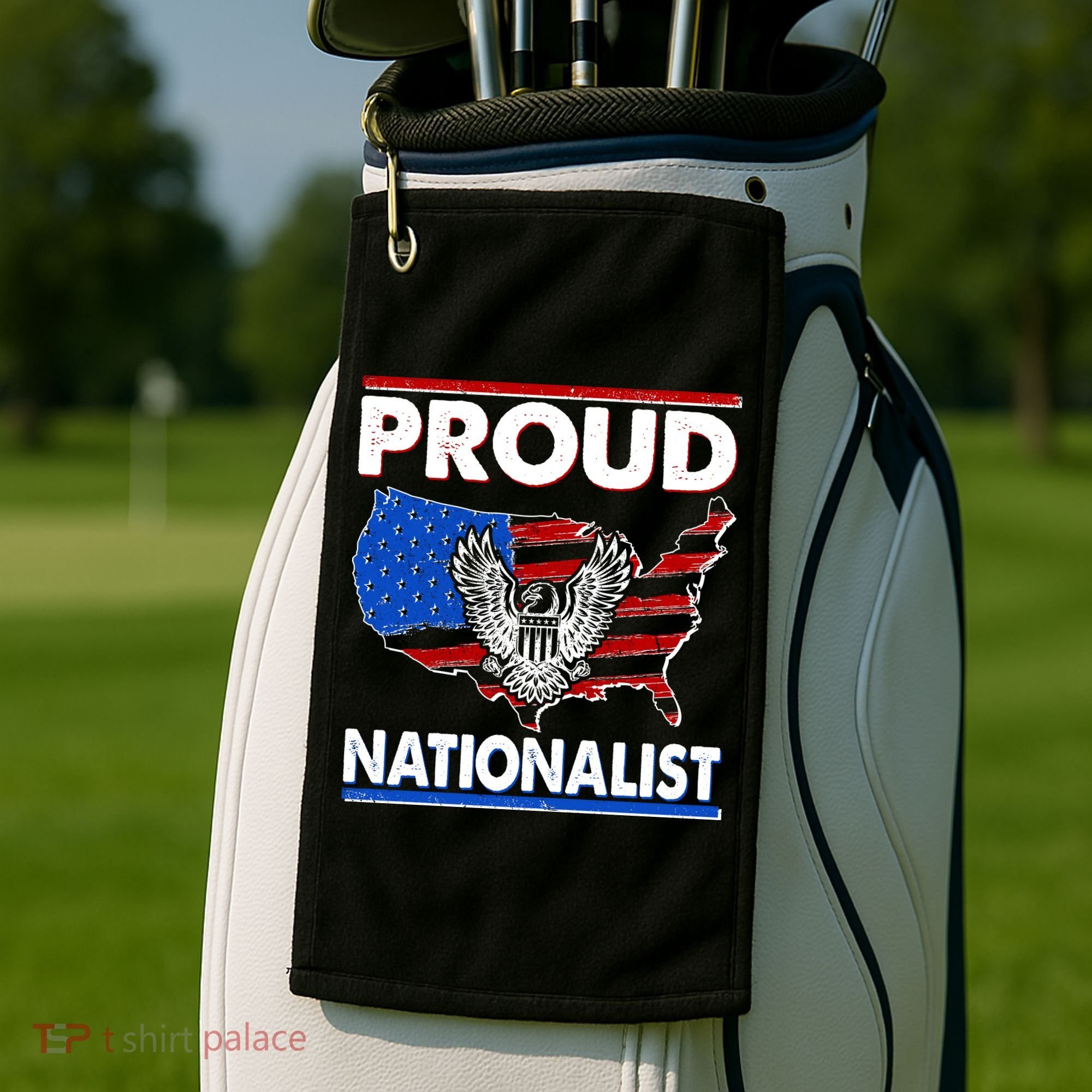 USA Proud Nationalist  Golf Towel