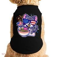 USA Ramen Bowl Kitty America Doggie Tank thumb 0