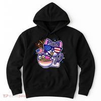 USA Ramen Bowl Kitty America Hoodie thumb 0
