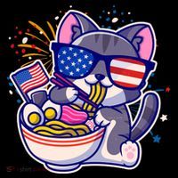 USA Ramen Bowl Kitty America Coffee Mug thumb 5