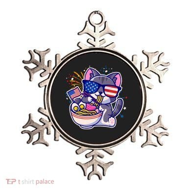 USA Ramen Bowl Kitty America Ornament