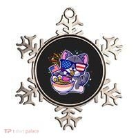USA Ramen Bowl Kitty America Ornament thumb 0