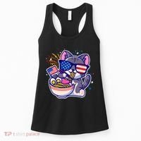 USA Ramen Bowl Kitty America Women's Tank Top thumb 0