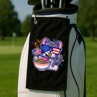 USA Ramen Bowl Kitty America Golf Towel thumb 2