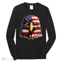 USA Red White And Blue Bald Eagle Long Sleeve Shirt thumb 0