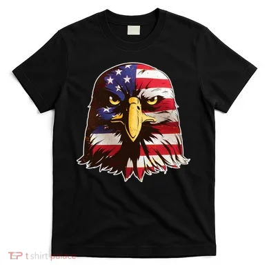 USA Red White And Blue Bald Eagle T-Shirt