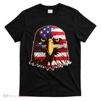 USA Red White And Blue Bald Eagle T-Shirt thumb 0