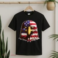 USA Red White And Blue Bald Eagle T-Shirt thumb 2