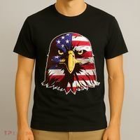 USA Red White And Blue Bald Eagle T-Shirt thumb 3