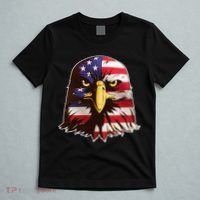 USA Red White And Blue Bald Eagle T-Shirt thumb 5