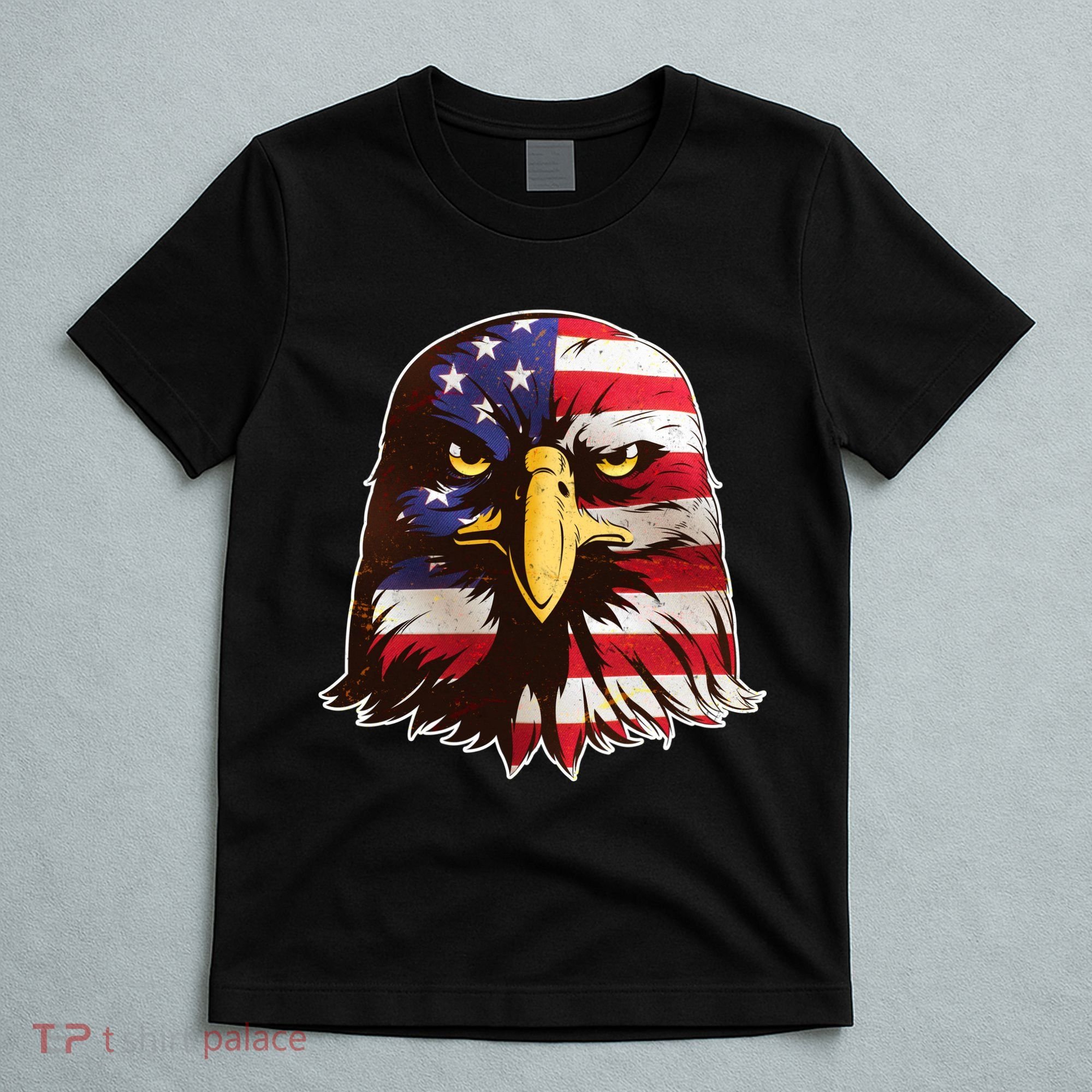 USA Red White And Blue Bald Eagle T-Shirt