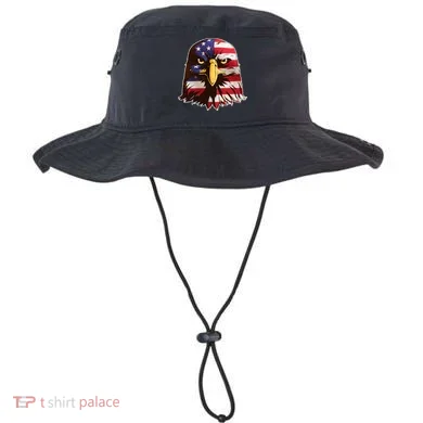 USA Red White And Blue Bald Eagle Bucket Hat