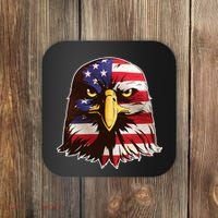 USA Red White And Blue Bald Eagle Coaster thumb 0