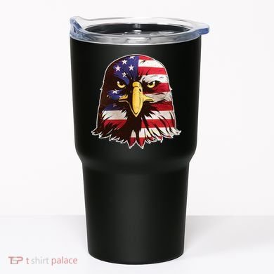 USA Red White And Blue Bald Eagle Tumbler