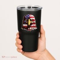 USA Red White And Blue Bald Eagle Tumbler thumb 2