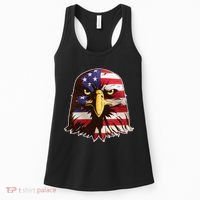 USA Red White And Blue Bald Eagle Women's Tank Top thumb 0
