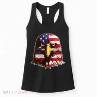 USA Red White And Blue Bald Eagle Women's Tank Top thumb 0