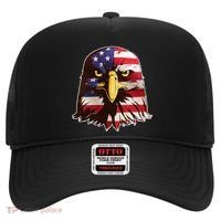 USA Red White And Blue Bald Eagle Hat thumb 0