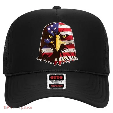 USA Red White And Blue Bald Eagle Hat
