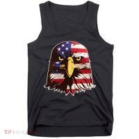 USA Red White And Blue Bald Eagle Tank Top thumb 0