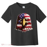 USA Red White And Blue Bald Eagle Toddler T-Shirt thumb 0