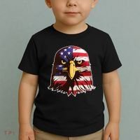USA Red White And Blue Bald Eagle Toddler T-Shirt thumb 2