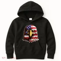 USA Red White And Blue Bald Eagle Kids Hoodie thumb 0