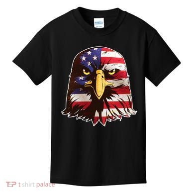 USA Red White And Blue Bald Eagle Kids T-Shirt