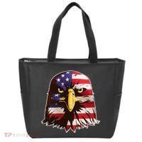USA Red White And Blue Bald Eagle Tote Bag thumb 0